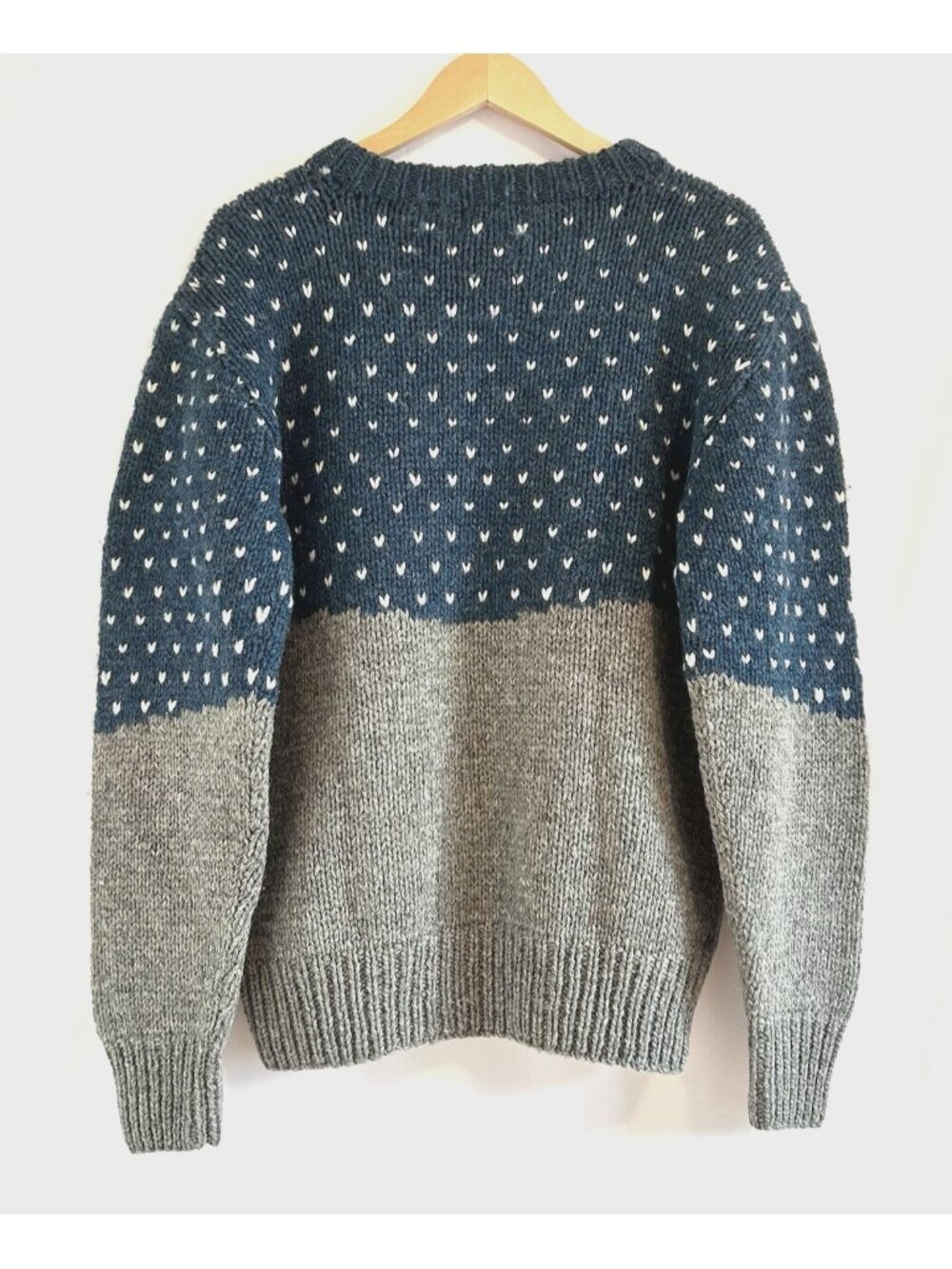 Vintage Woolrich Iconic Polar Bear Wool Sweater Fair Isle Après Ski Men’s Large - Picture 2 of 7